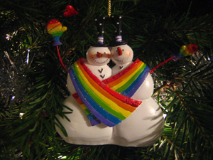 Our snowman ornament is cute!